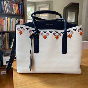Kate Spade Margaux Jeweled Large Satchel Purse - Shoulder Bag
